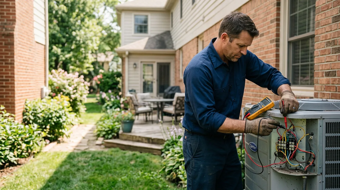 HVAC technician working near Brock, NE